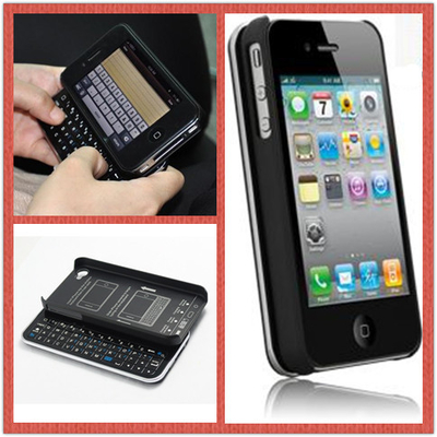Plastica scorrevole staccabile coprire tastiera portatile Bluetooth per Iphone 4 / 4S